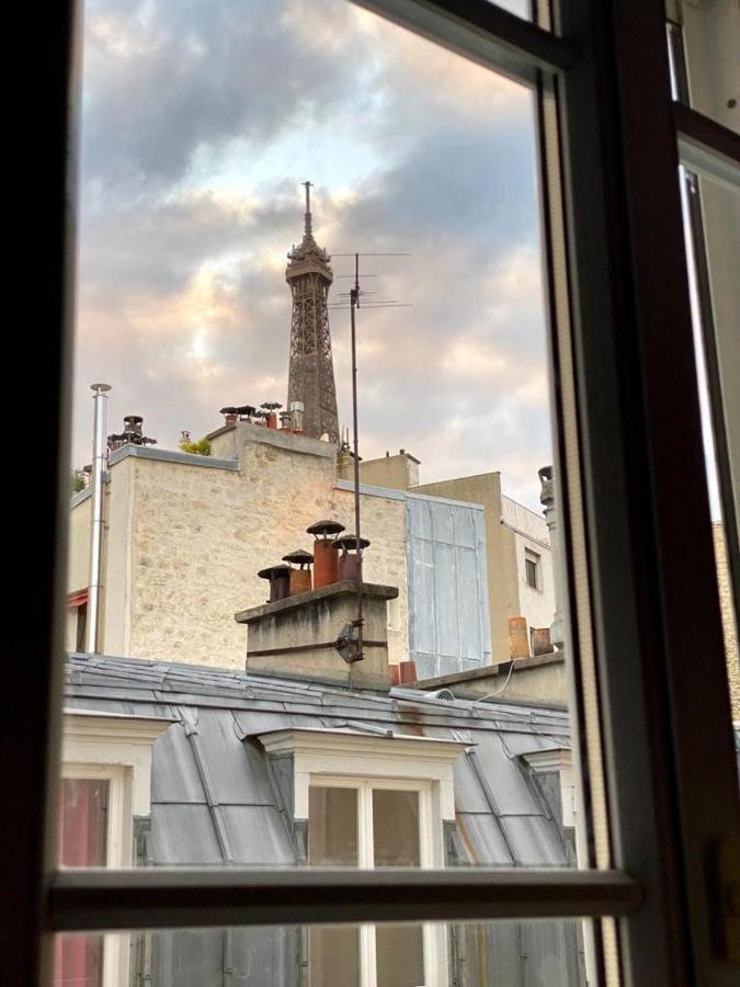 Modern Appartement W/ Tour Eiffel View In The 7Th Париж Экстерьер фото